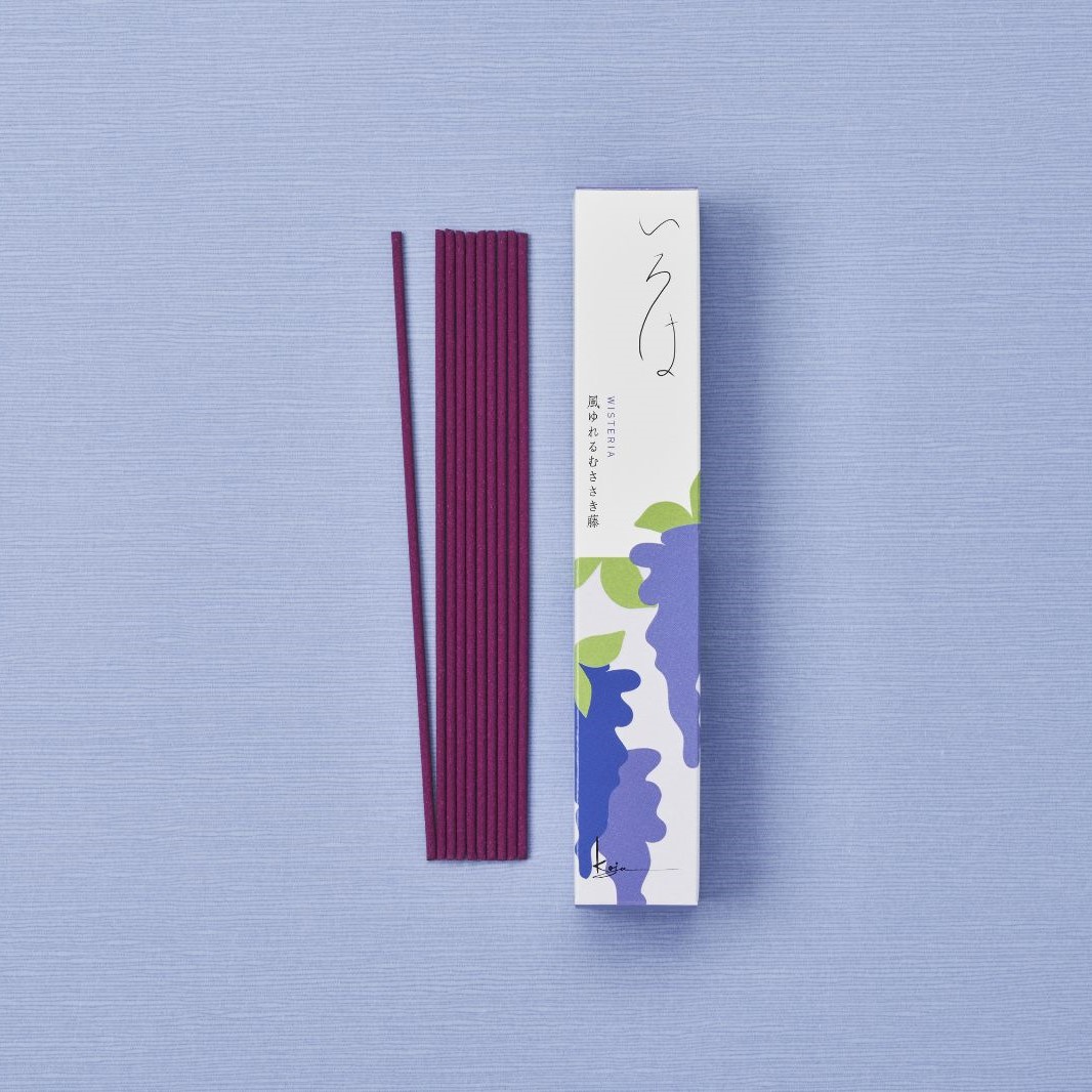 風ゆれるむらさき藤の画像